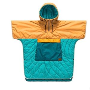 Rumpl ORIGINAL PUFFY PONCHO Newport color block $159 sold out s/m NWT